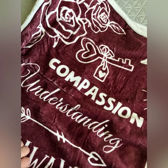 Blanket Robe MOM My Best Friend Hoodie Warm Wraparound NEW! - Picture 12 of 13